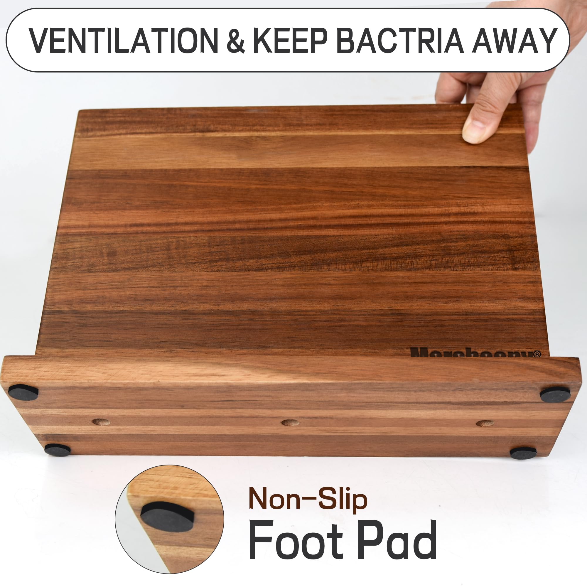 Marsheepy easy-install knife block ships with screws for quick setup.