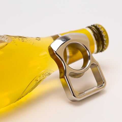 Marsrut beer bottle opener opens beer tops outdoors at picnics or camping