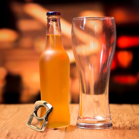 Marsrut bottle opener silver finish detail adds a sleek look