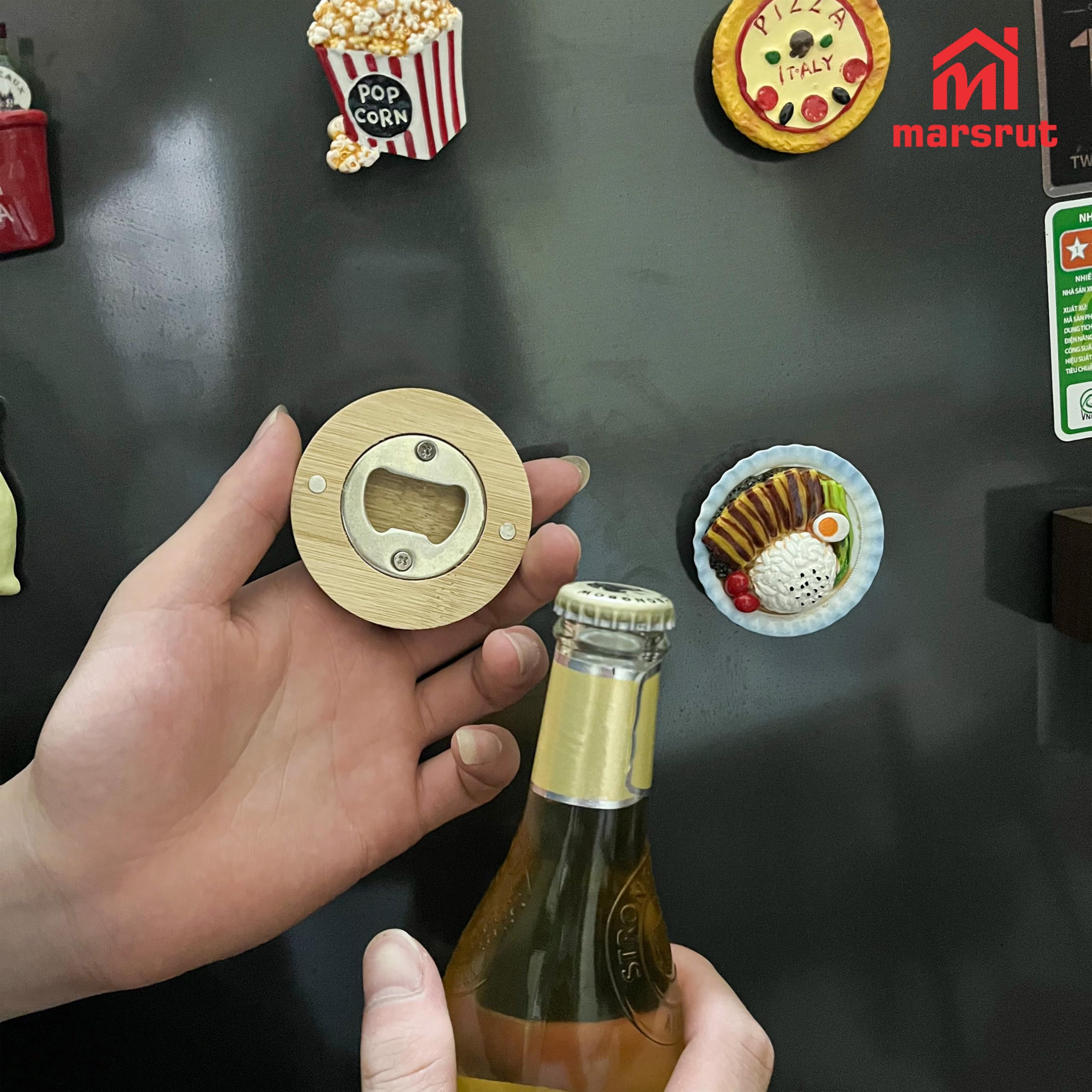 Marsrut ergonomic grip helps comfortable bottle opening in daily use