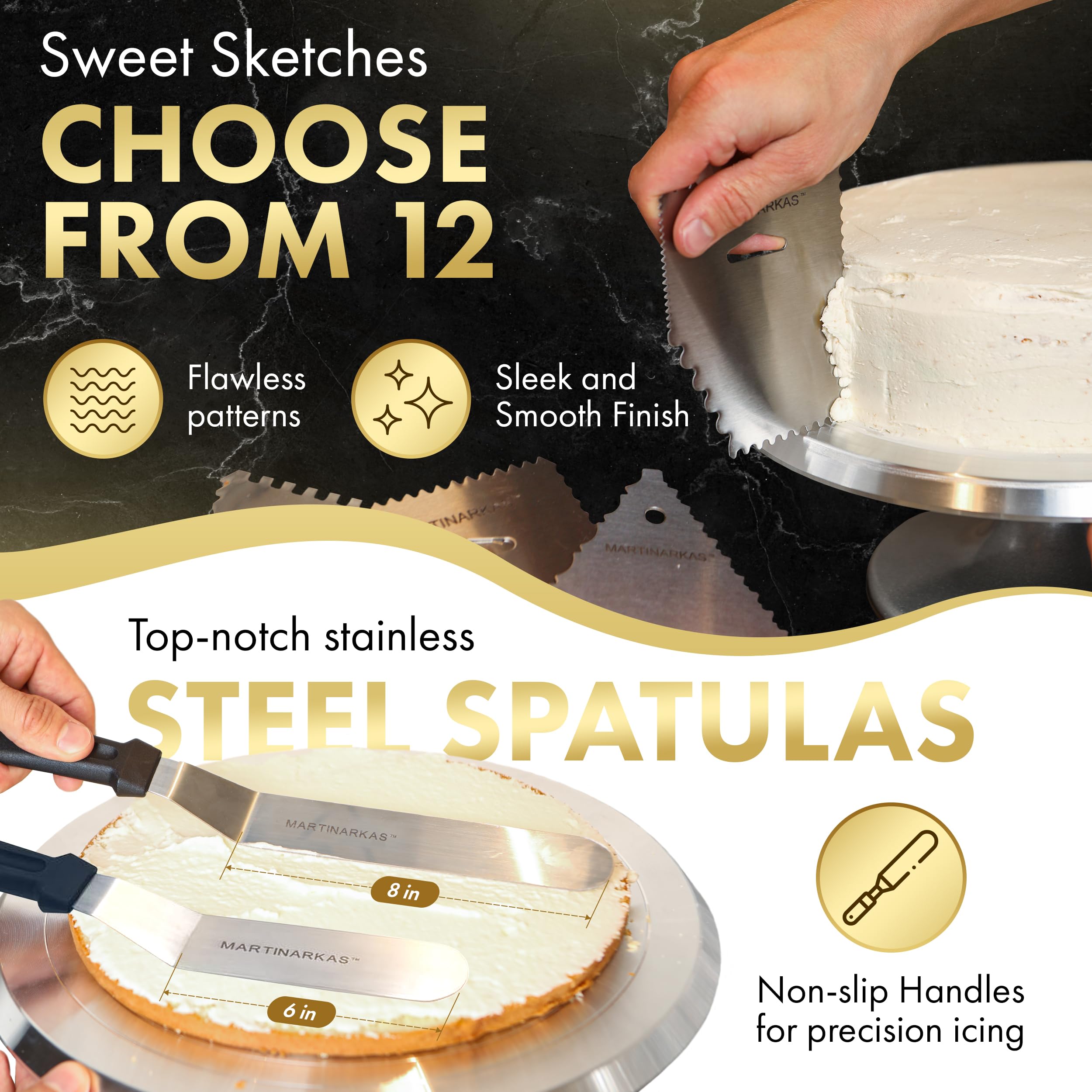 MARTINARKAS silicone cups provide nonstick baking surfaces and easy cleanup.