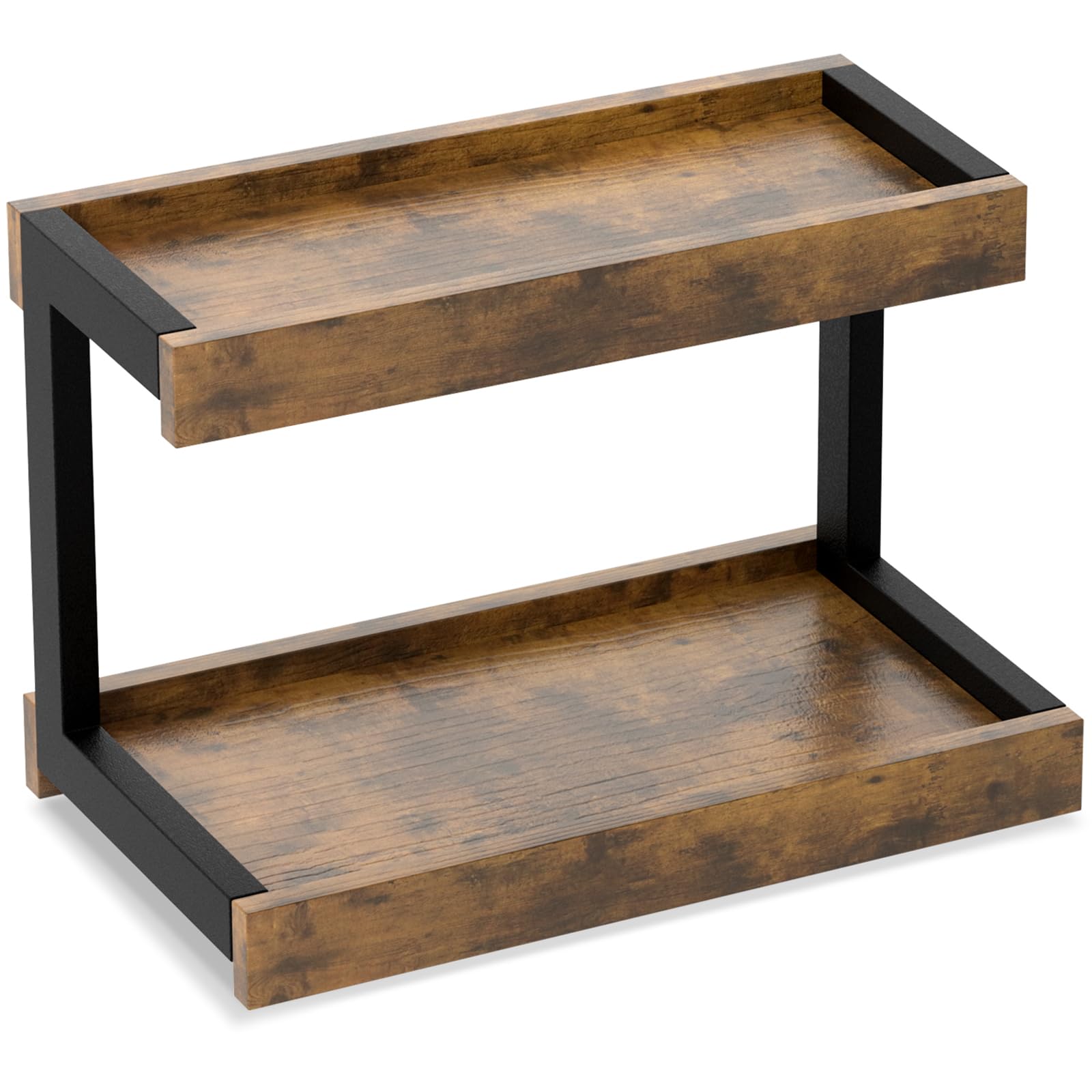 MARTY 2-tier spice rack top view keeps spices organized and accessible.