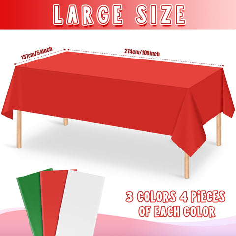 MASHAN rectangle table cover with Italy theme adds bright holiday color.