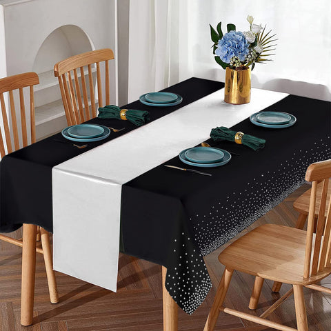 MASHAN satin table runner close-up showing silky texture and drape