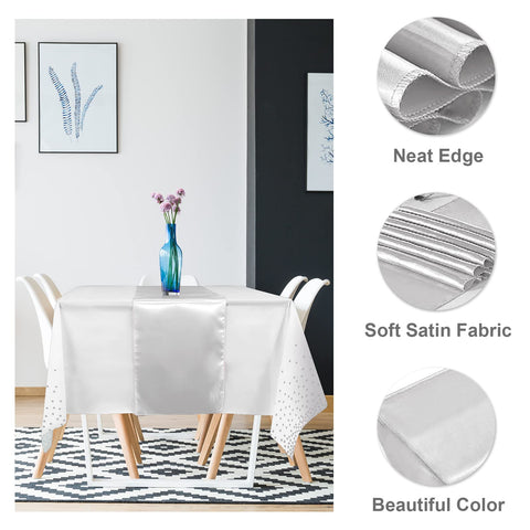 MASHAN tablecloth closeup dots emphasizes party-ready decor vibe.