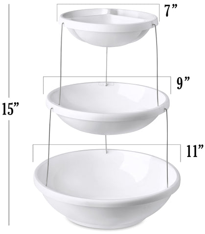 Masirs top bowl divided into three sections for dips, nuts, and candies.