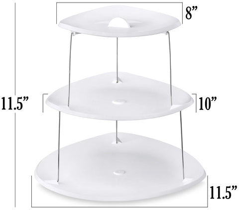 Masirs decorative tray shows nested design for compact setup at events.