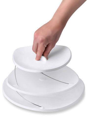 Masirs sandwich cake fruit serving tray ready for a variety of appetizers.
