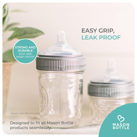 Universal compatibility fits all Mason Bottle products for convenience.
