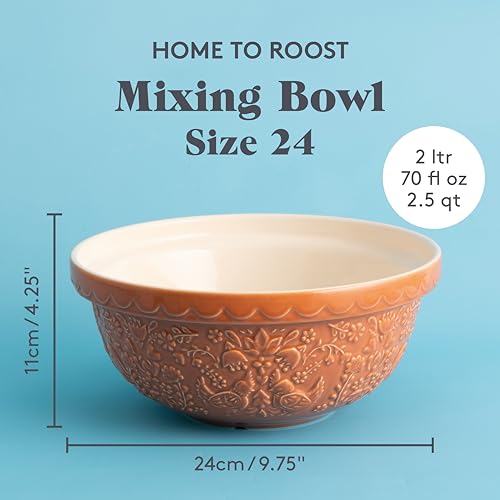 Mason Cash earthenware mixing bowl with durable glaze for lasting kitchen use
