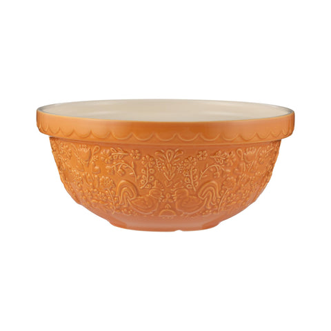 Mason Cash Home to Roost bowl with embossed hen design for easy dough mixing