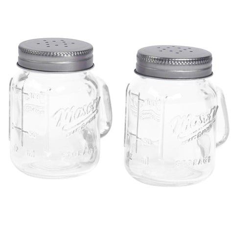 Mason Craft & More Mason Jar Salt and Pepper Shaker with clear mouth for easy refills.