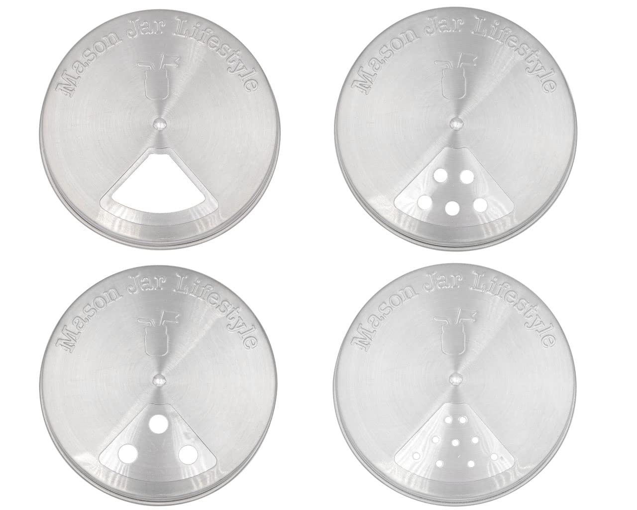 Mason Jar Lifestyle adjustable spice lid on wide-mouth jar for precise seasoning.