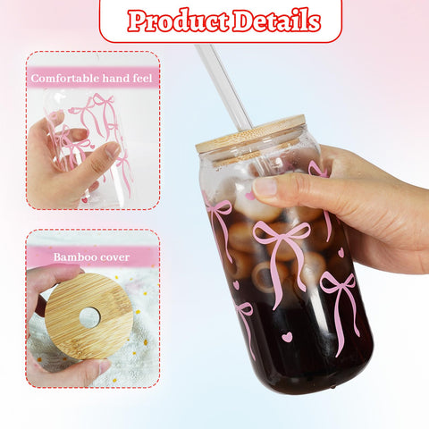 Mason Life Coquette bamboo lid provides secure seal for on the go beverages