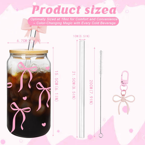 Mason Life Coquette glass straw enables easy sipping with 20 cm length