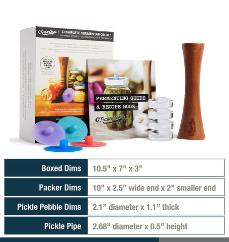Masontops home fermentation kit enables delicious probiotic vegetables.