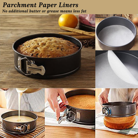 MASSUGAR parchment liners pack keeps baking clean and easy release