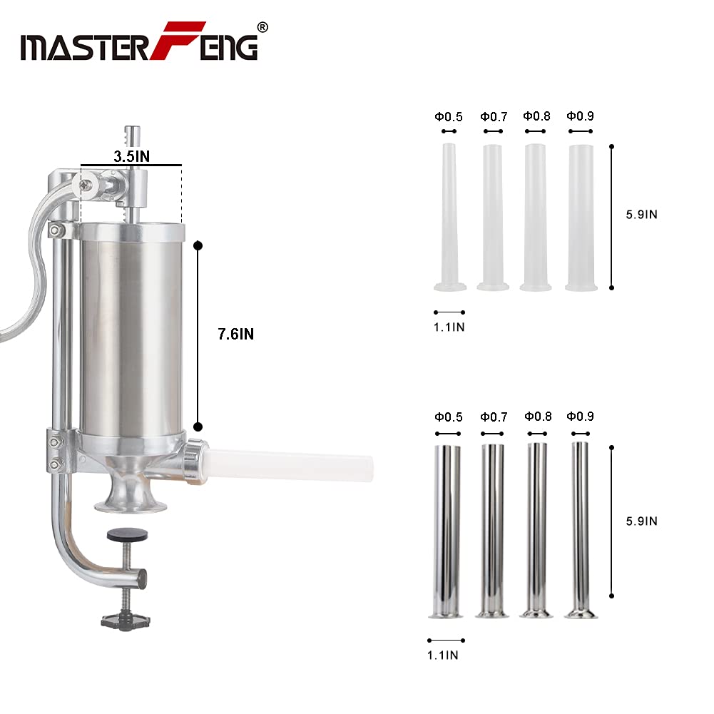 MASTER FENG ergonomic handle for comfortable, precise stuffing sessions