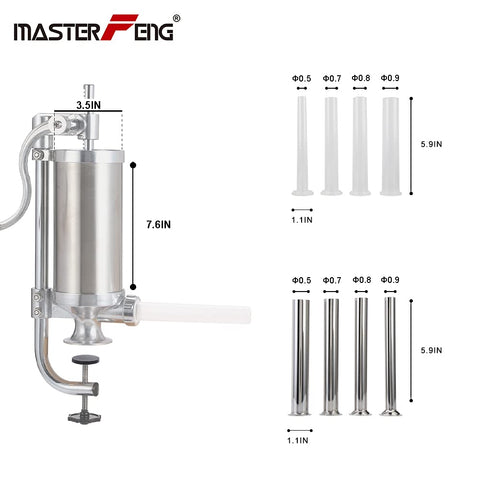 MASTER FENG ergonomic handle for comfortable, precise stuffing sessions