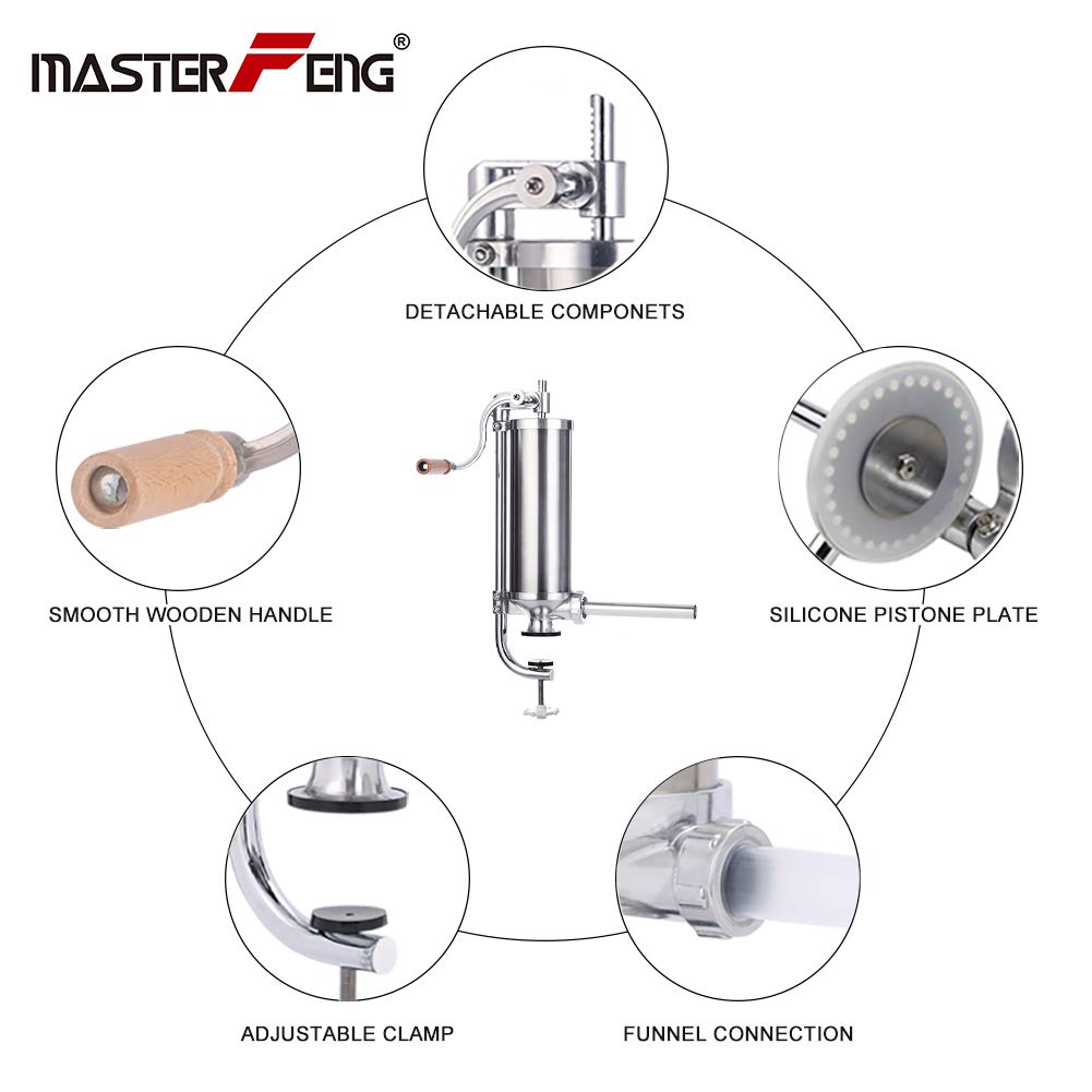 MASTER FENG sausage stuffer fill process cleanly with vertical design