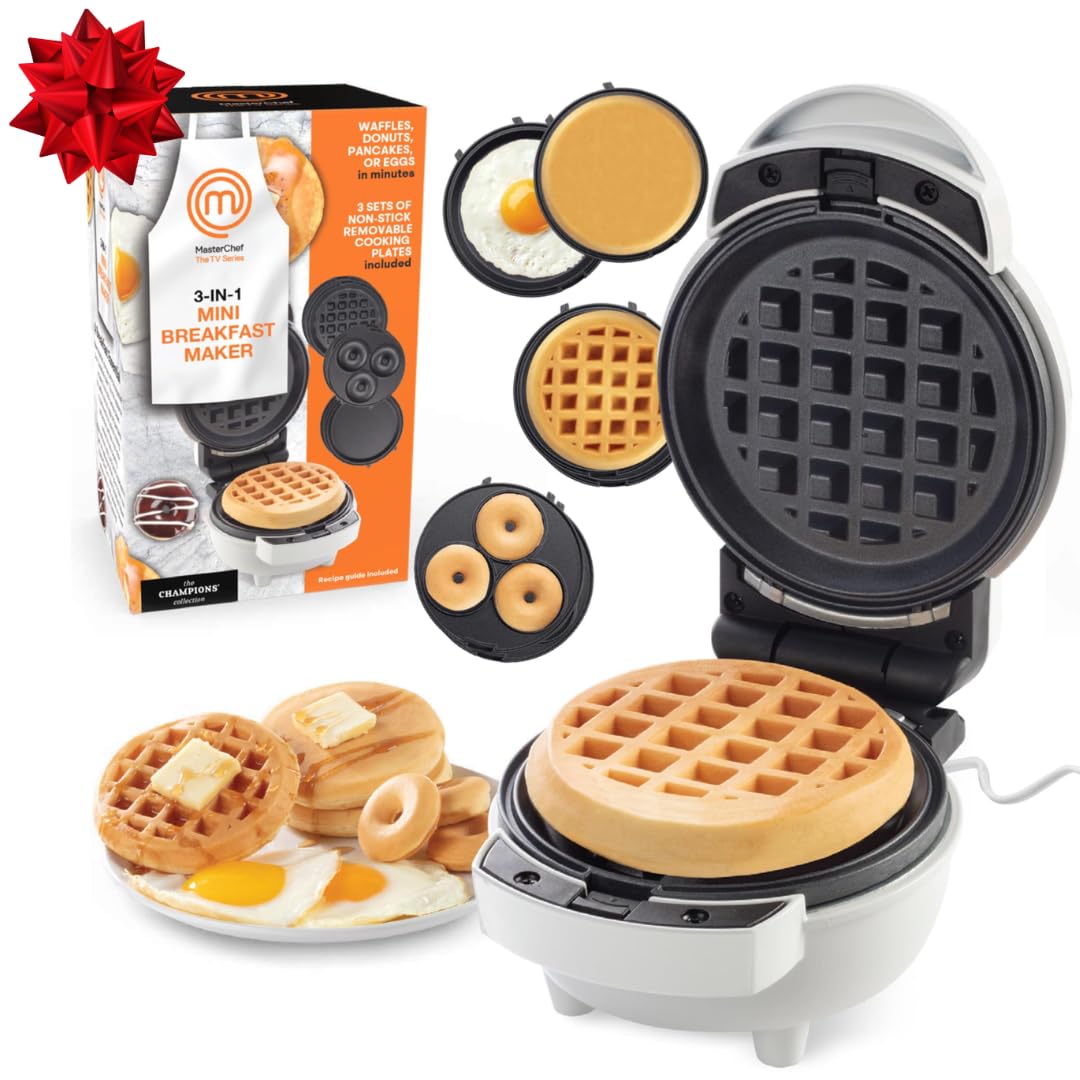 MasterChef 3-in-1 mini breakfast maker gift-ready option for holidays.