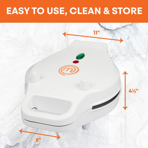 MasterChef Bubble Waffle Maker batter pour shot demonstrating even batter distribution