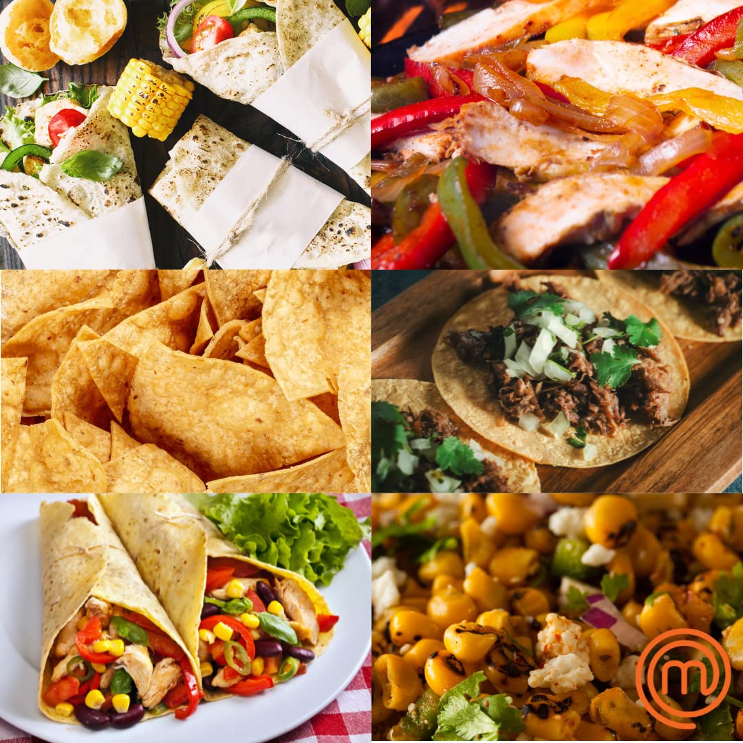 MasterChef electric tortilla maker non-stick plates enable easy release and even baking