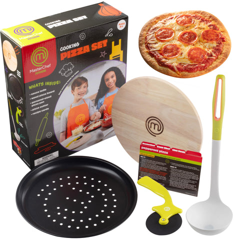 MasterChef Junior gift-ready pizza set ideal for birthdays and holidays.