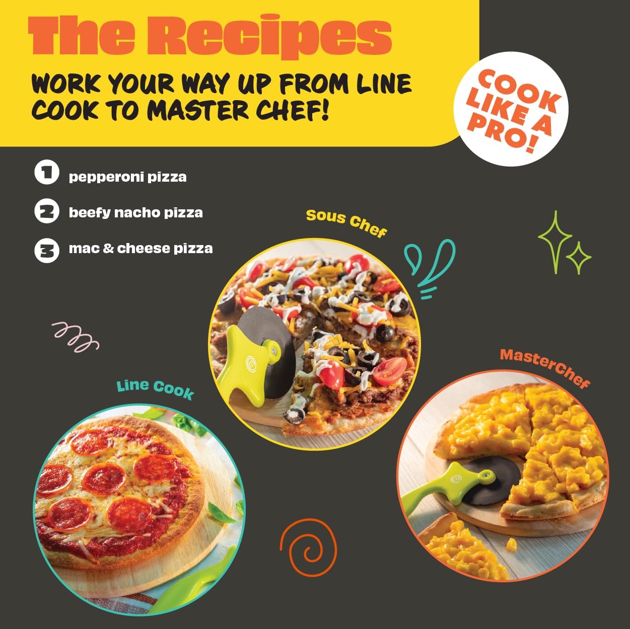 MasterChef Junior personal pizza pan sized for small pizzas.