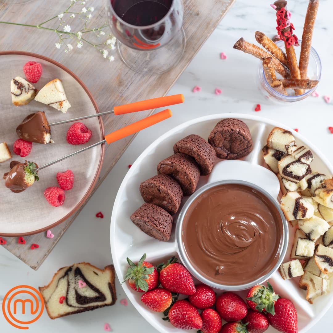 MasterChef melted chocolate in fondue pot perfect for fruit and cookies