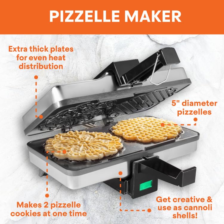 MasterChef pizzelle 5-inch cookies ready to decorate or fill.