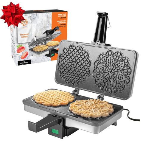 MasterChef pizzelle gift-ready packaging for holidays.