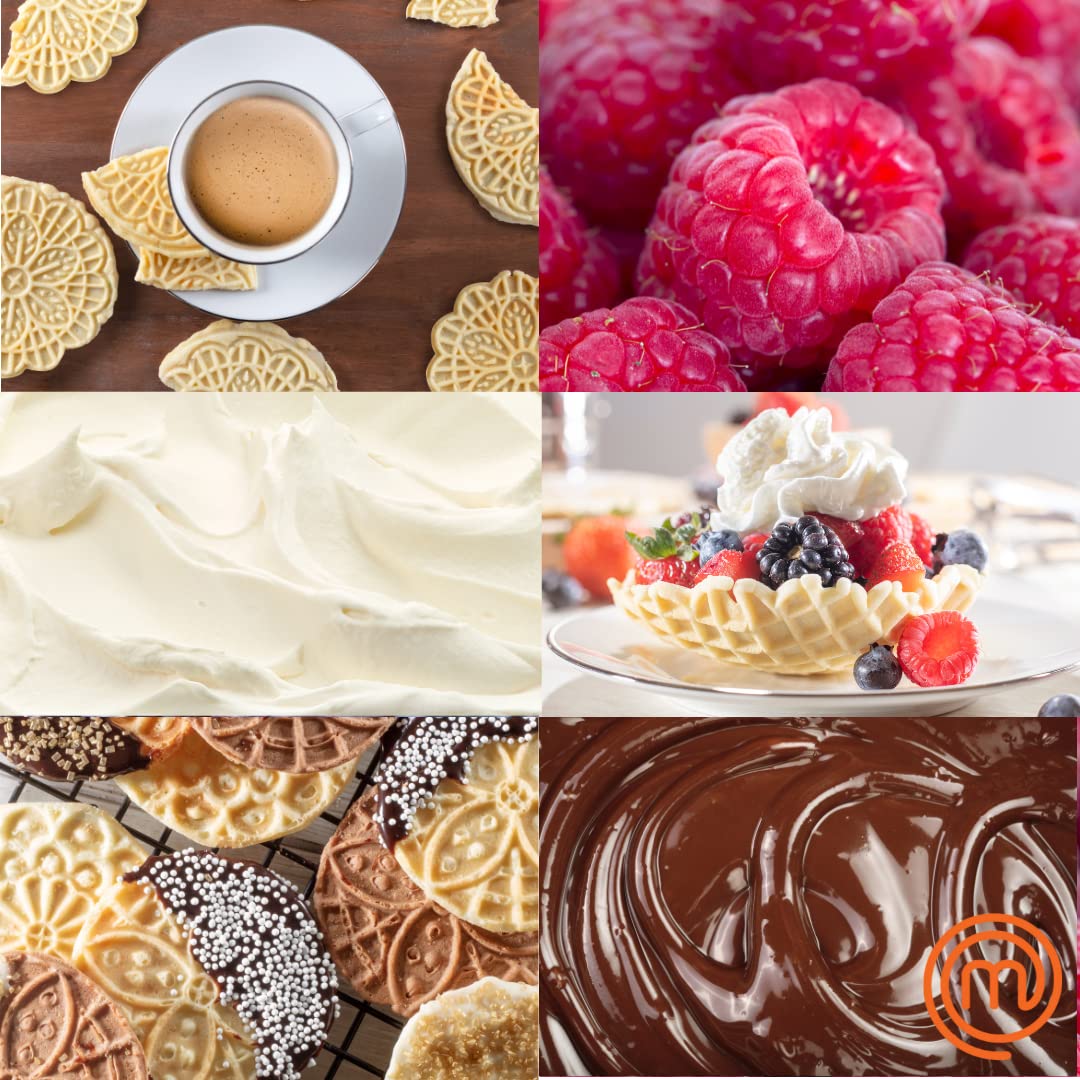 MasterChef pizzelle recipe guide included with flavor ideas.