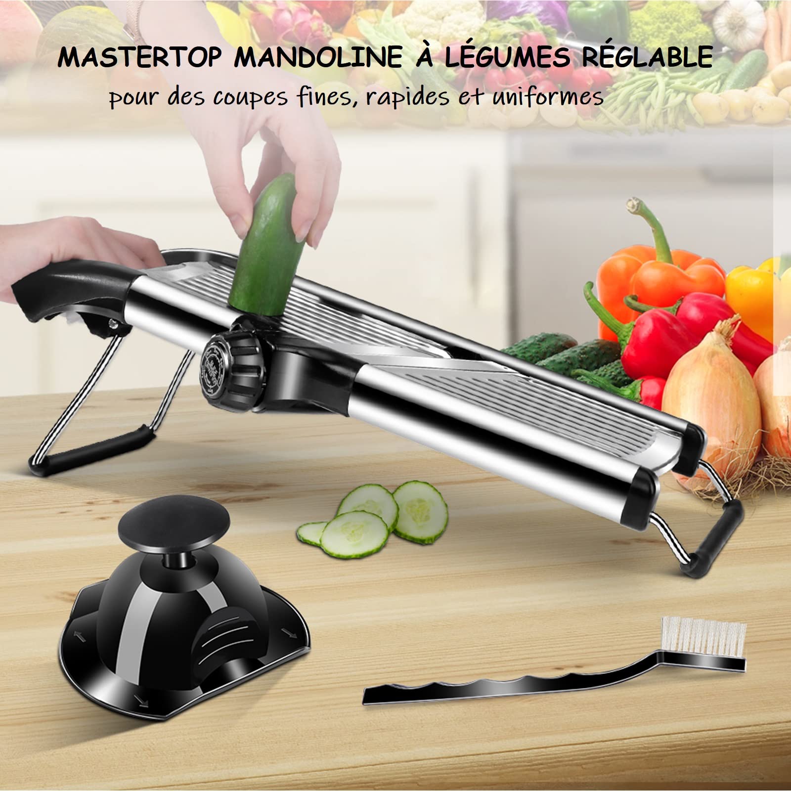 MASTERTOP easy-clean design makes washing under running water simple.