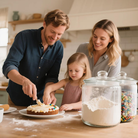 MASTERTOP 1-gallon jar supports pantry organization and waste reduction.