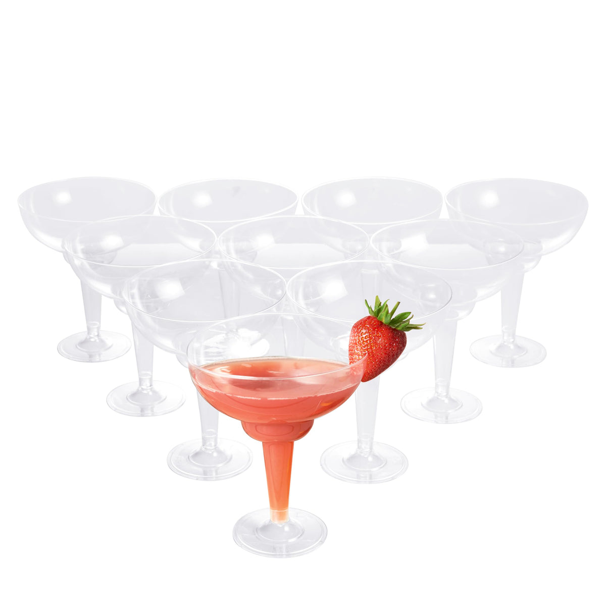 Matana clear margarita glass 360ml for elegant outdoor cocktails.