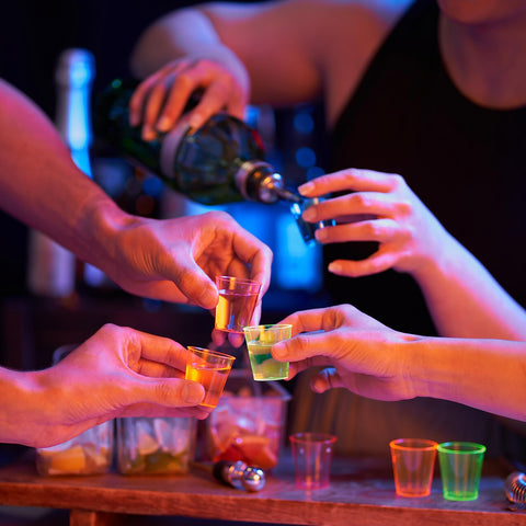 MATANA 150-pack neon shot glasses for weddings and catering