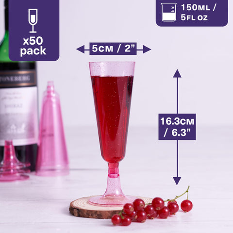 MATANA 5oz capacity flutes ideal for mimosas and cocktails.