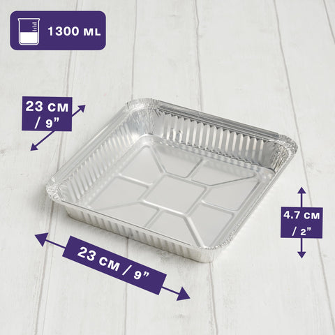 MATANA disposable aluminum pans with lids, great for party catering.