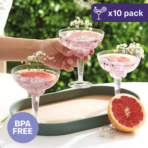 Matana outdoor party plastic glasses for alfresco entertaining.