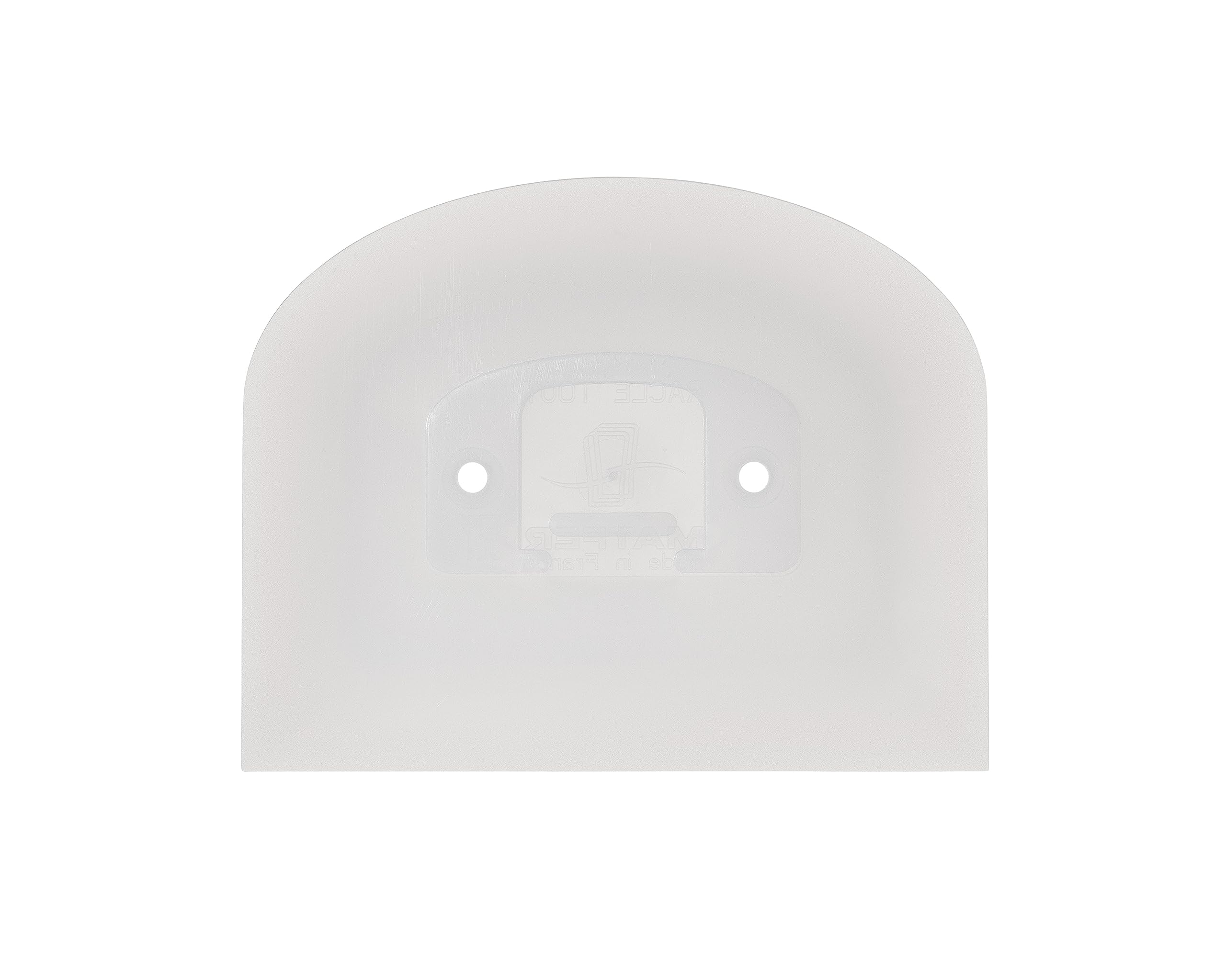 Matfer Bourgeat dough scraper curved edge for bowl scraping and batter transfer.