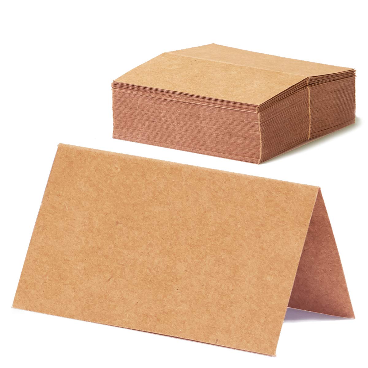 MATICAN wedding place cards in kraft bulk 100-pack for rustic seating.