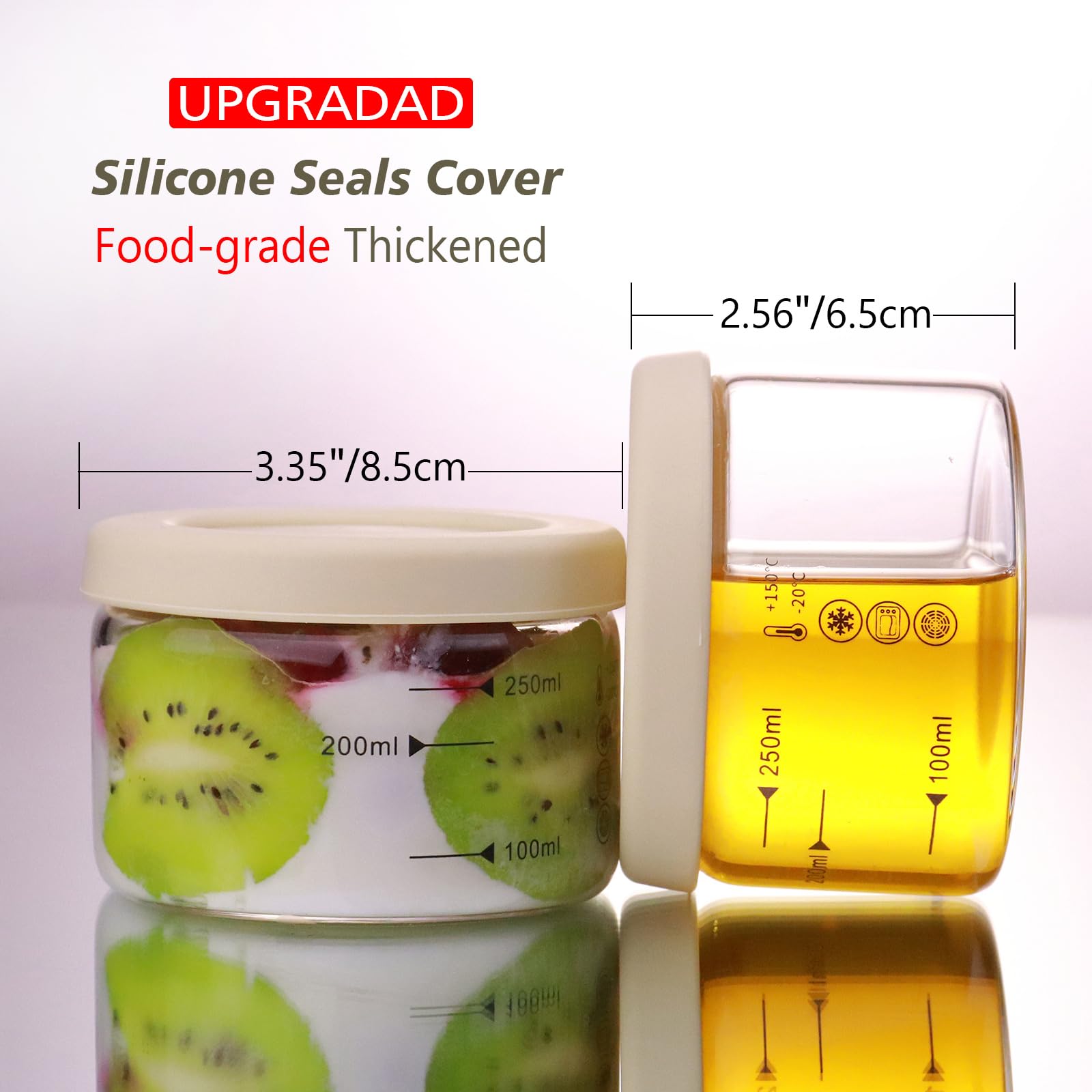 Matifaner glass dessert cups are dishwasher and microwave safe.