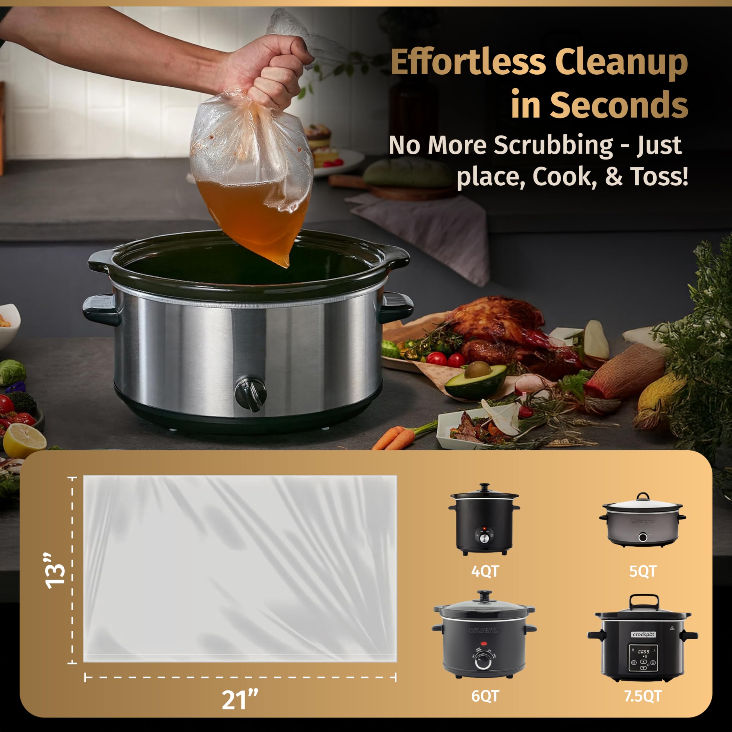 Matiks BPA-free liner withstands heat up to 400°F.
