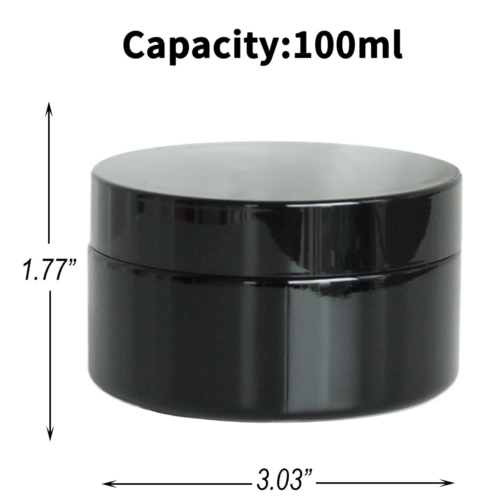 Matoolser compact 100 ml jar fits in backpacks for portable storage.