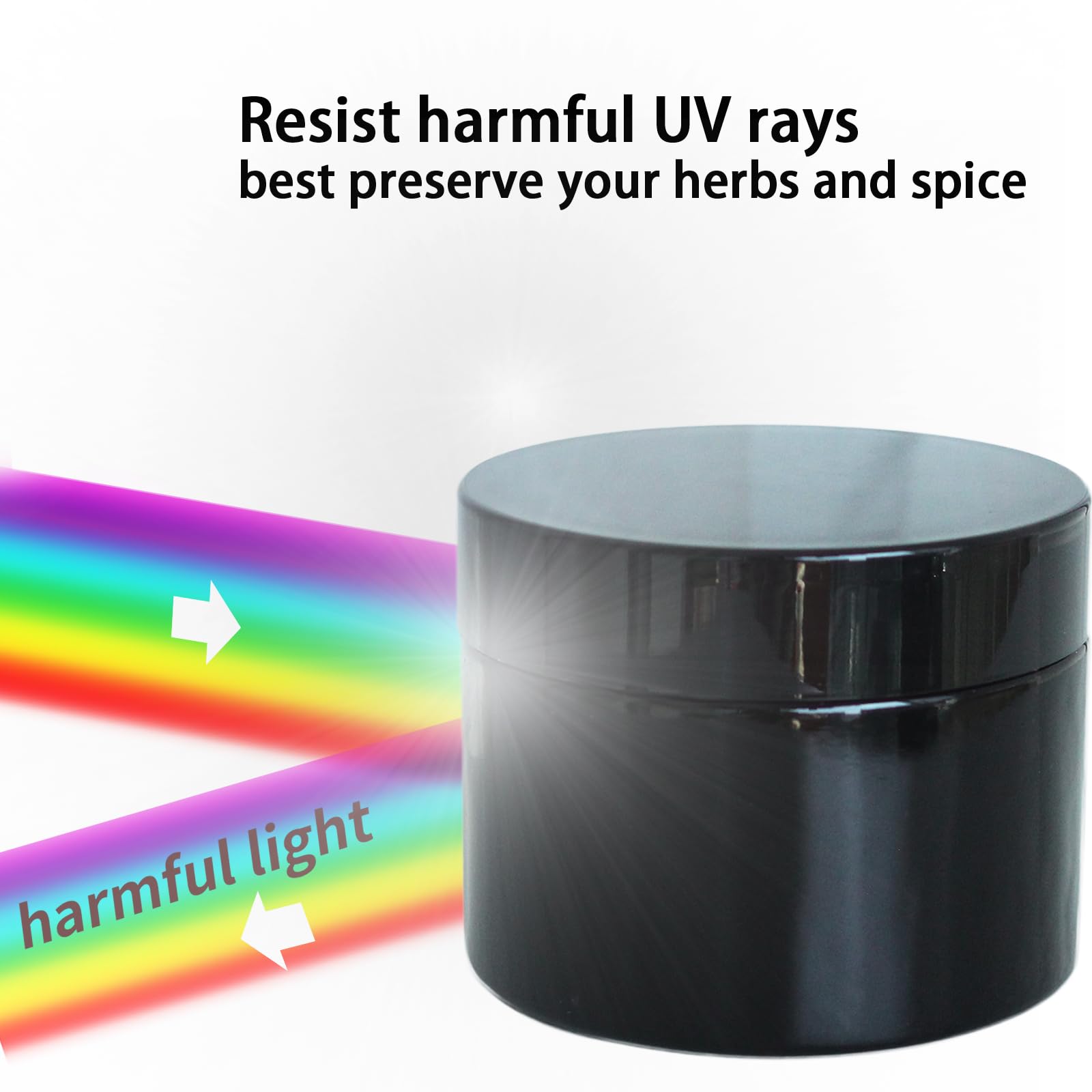 Matoolser UV-proof amethyst glass jar protects coffee aroma from sunlight.