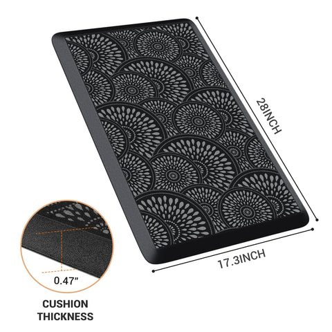 Mattitude kitchen mat features beveled edges for safer, smoother transitions.