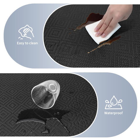 Mattitude mat showing easy-clean surface and damp-wipe maintenance