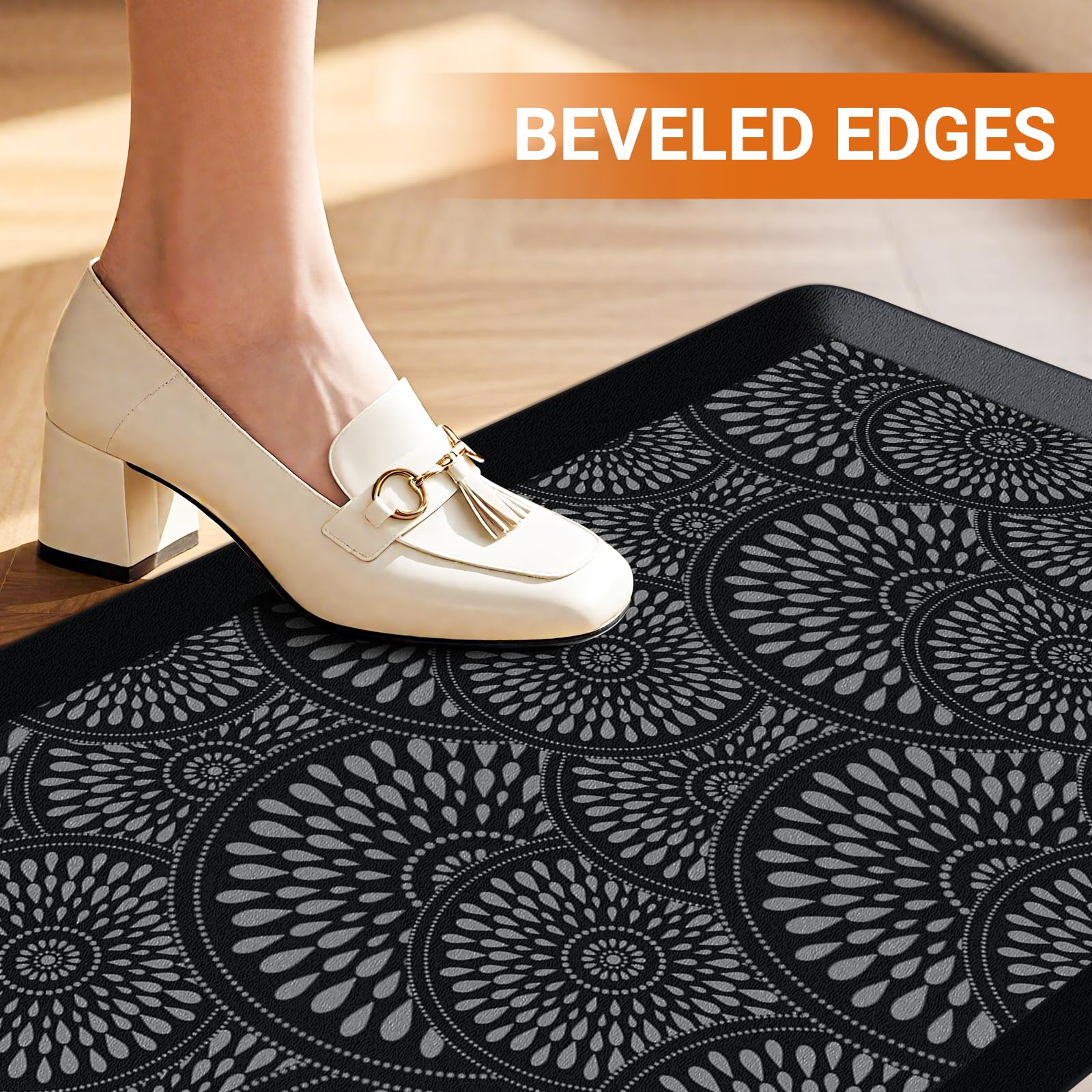 Mattitude versatile mat suits kitchen, office, and laundry areas.
