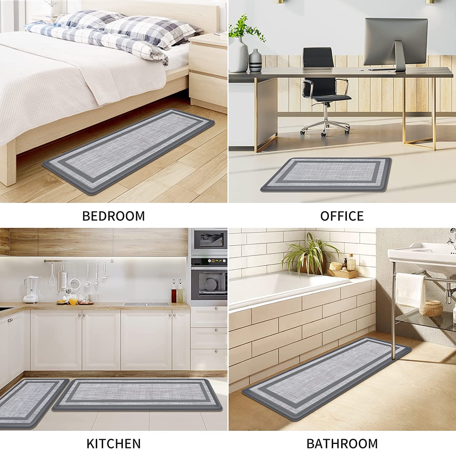 Mattitude mats on a dry floor enhance safety during daily chores